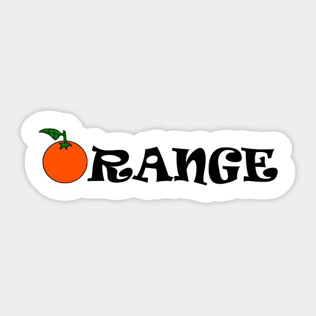 Orange Sticker by Simple D.